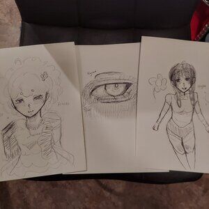 Bundle of Pen Art done by Little Kay of Kayandkira